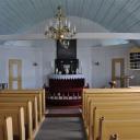 Interieur van het kerkje in Bøur