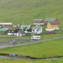 Zicht op het plaatsje Elduvík