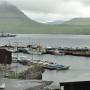 Zicht op de haven van Fuglafjørður