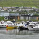 Zicht op Klaksvík