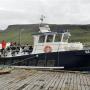 De ferry naar Mykines in de haven van Sørvágur