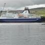 In de haven van Tórshavn ligt de ferry 'Smyril' die ons naar Suðuroy zal varen