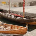Fraaie houten bootjes in Toftir